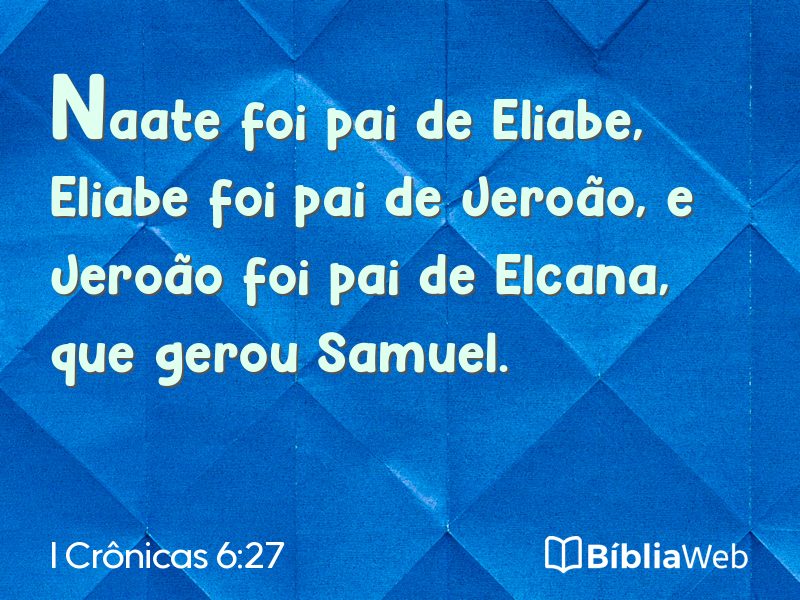 I Crônicas 6:27 em imagem para compartilhar
