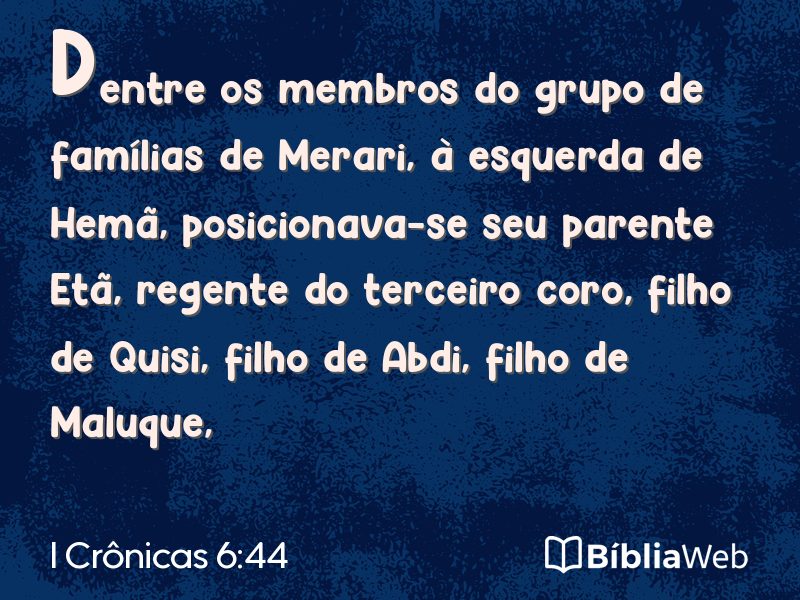 I Crônicas 6:44 em imagem para compartilhar