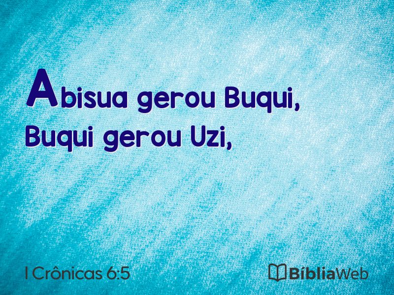 I Crônicas 6:5 em imagem para compartilhar
