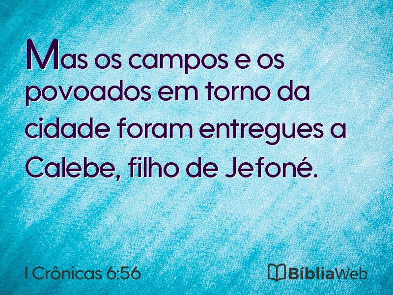 I Crônicas 6:56 em imagem para compartilhar