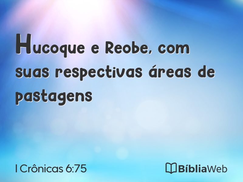 I Crônicas 6:75 em imagem para compartilhar