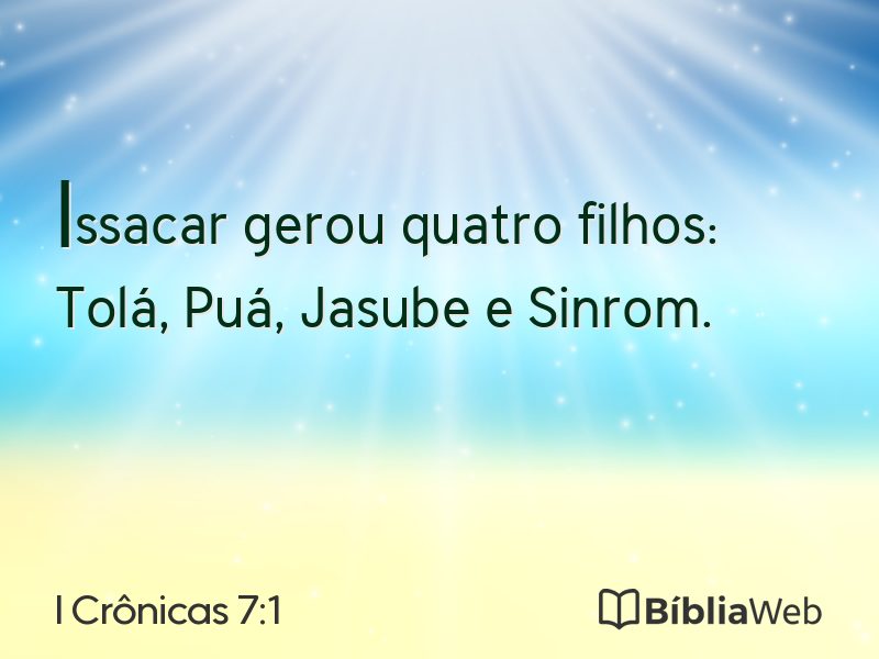 I Crônicas 7:1 em imagem para compartilhar