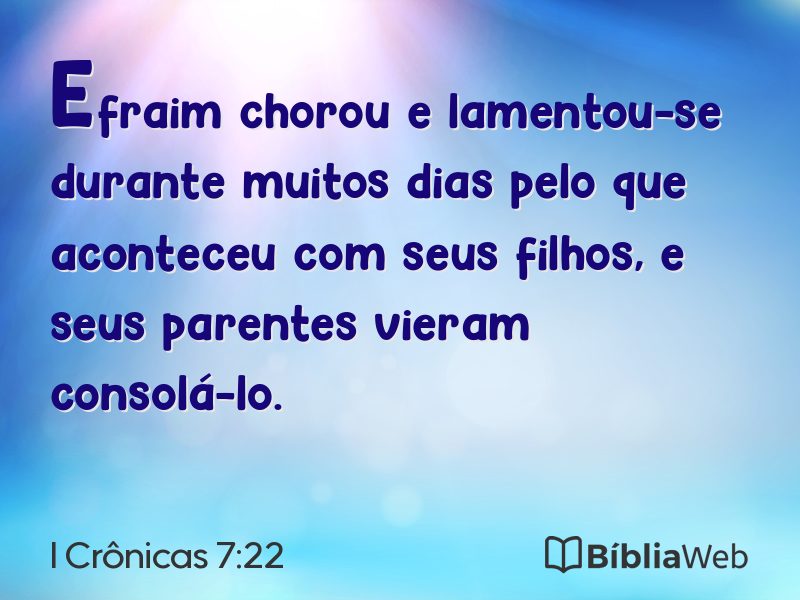 I Crônicas 7:22 em imagem para compartilhar