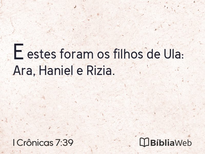 I Crônicas 7:39 em imagem para compartilhar
