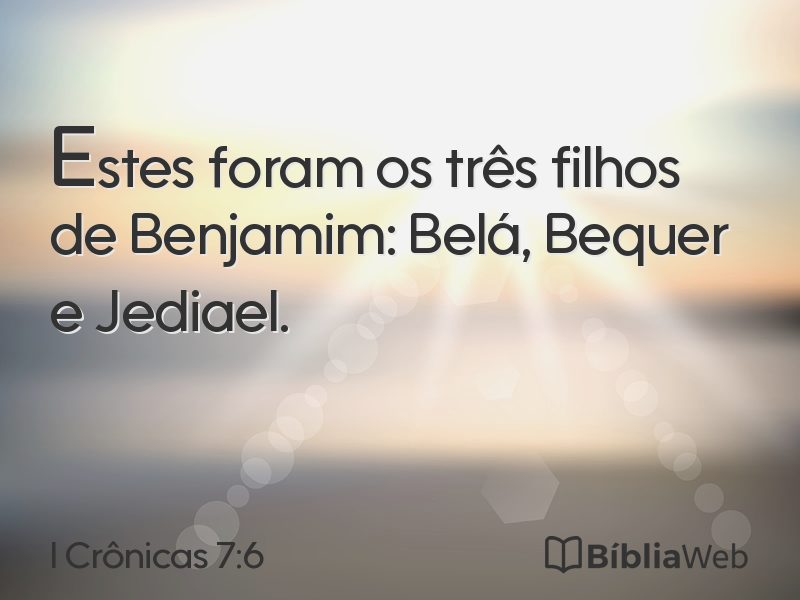 I Crônicas 7:6 em imagem para compartilhar