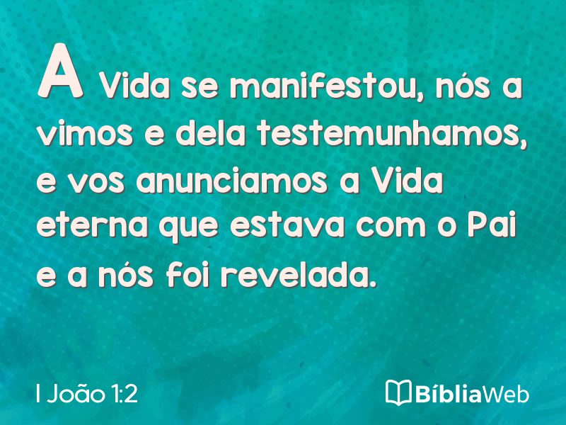 I João 1:2 em imagem para compartilhar