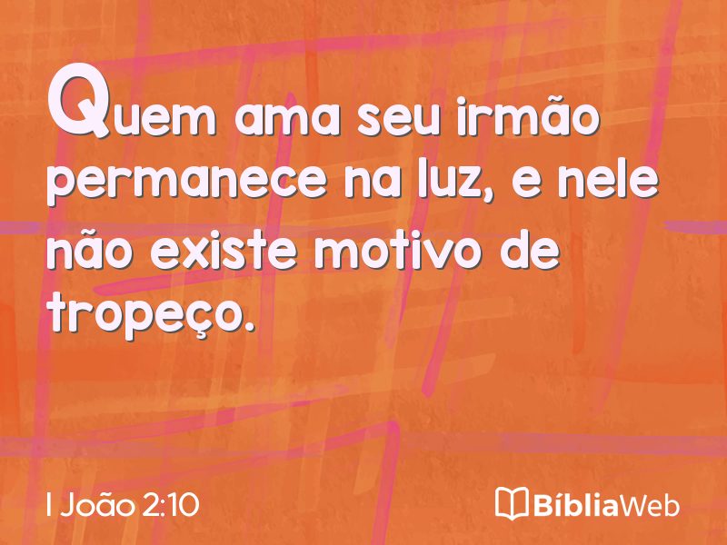 I João 2:10 em imagem para compartilhar