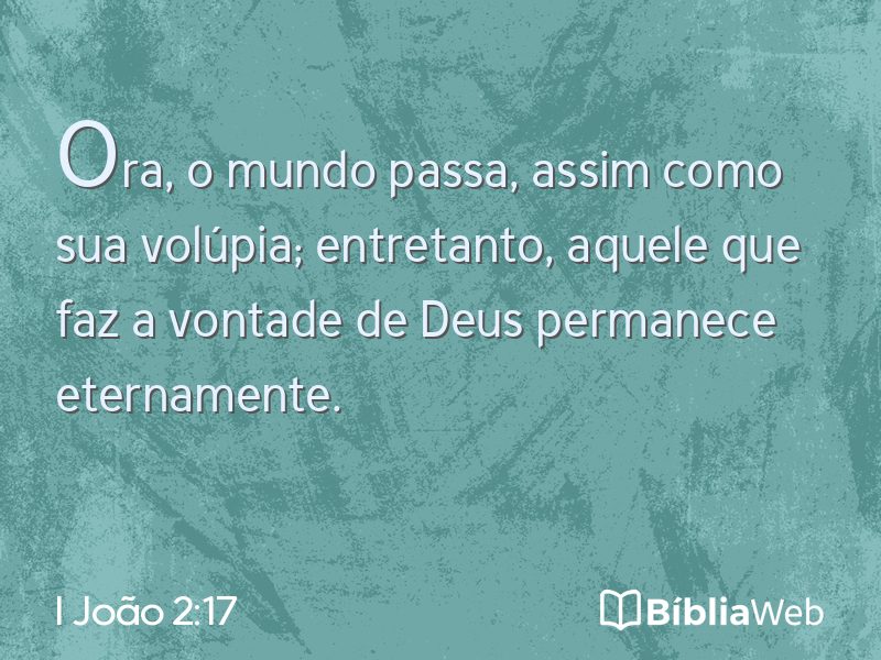 I João 2:17 em imagem para compartilhar