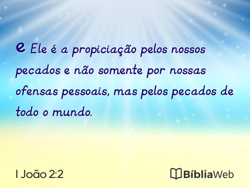 I João 2:2 em imagem para compartilhar