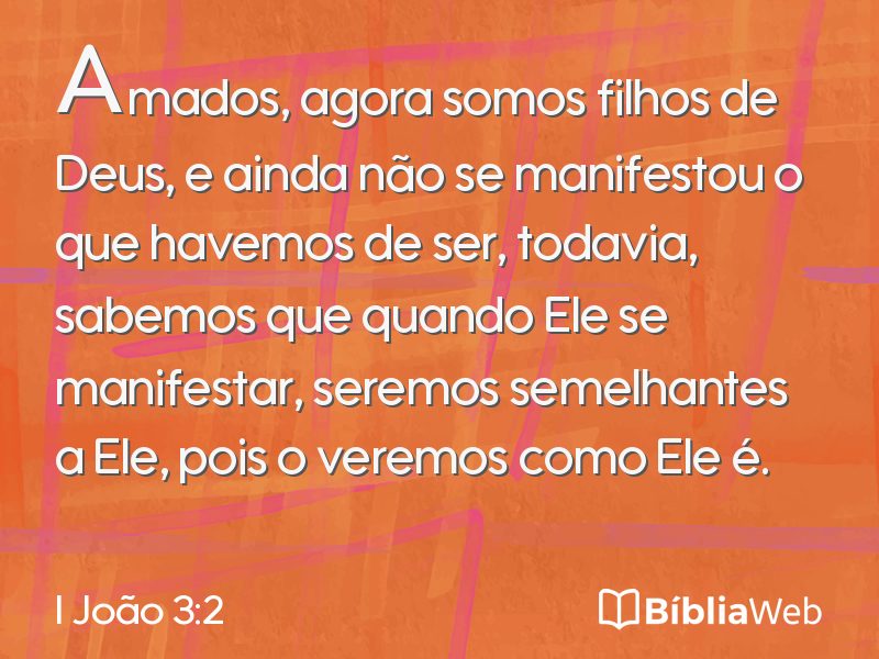 I João 3:2 em imagem para compartilhar