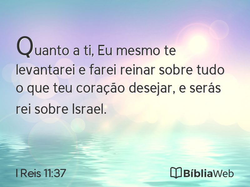 I Reis 11:37 em imagem para compartilhar