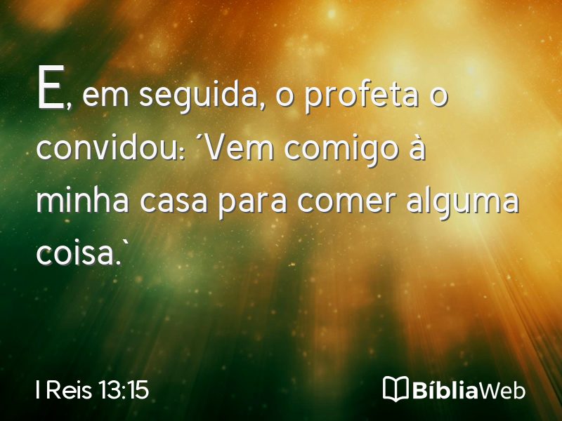 I Reis 13:15 em imagem para compartilhar