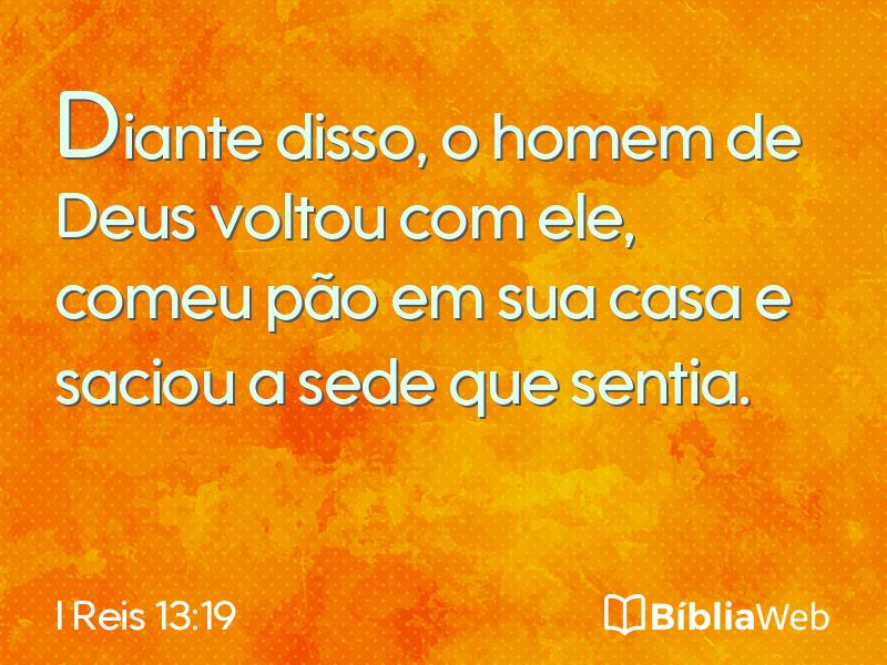 I Reis 13:19 em imagem para compartilhar
