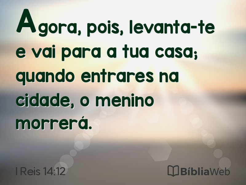 I Reis 14:12 em imagem para compartilhar