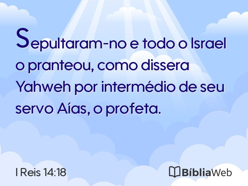 I Reis 14:18 em imagem para compartilhar