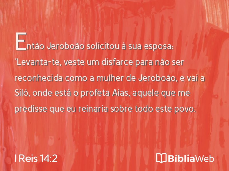 I Reis 14:2 em imagem para compartilhar