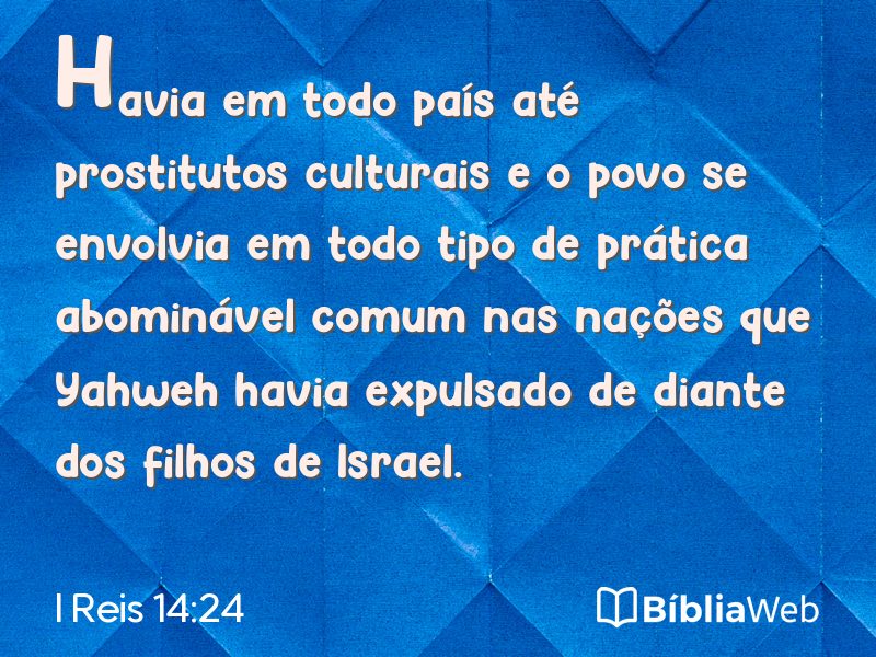 I Reis 14:24 em imagem para compartilhar