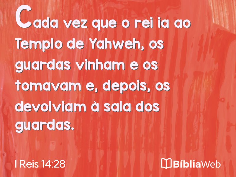 I Reis 14:28 em imagem para compartilhar