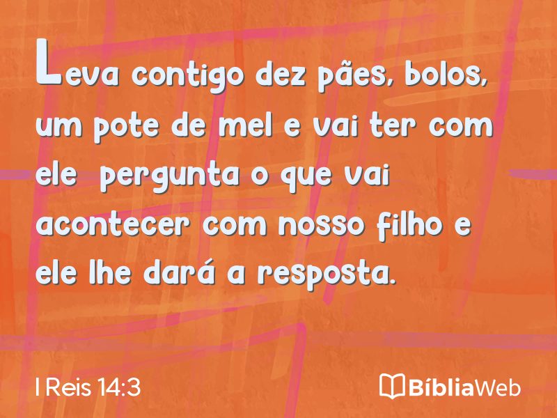 I Reis 14:3 em imagem para compartilhar