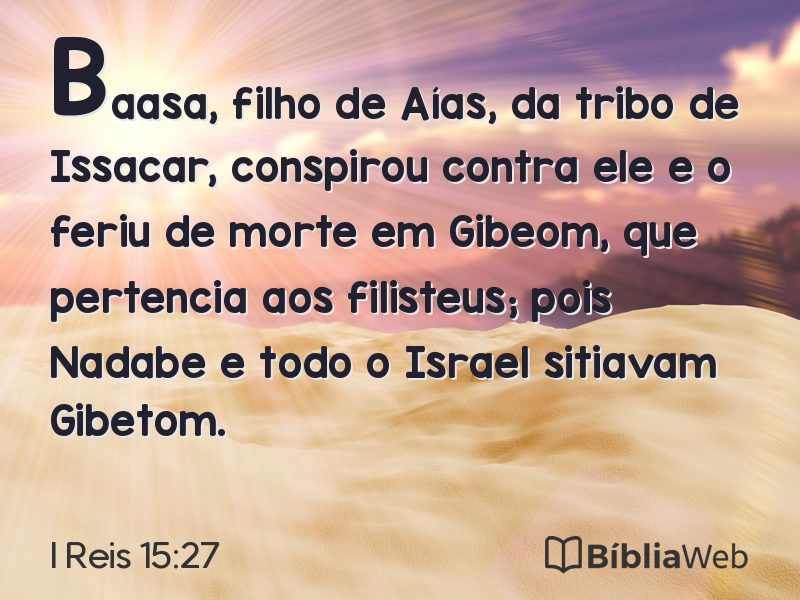 I Reis 15:27 em imagem para compartilhar