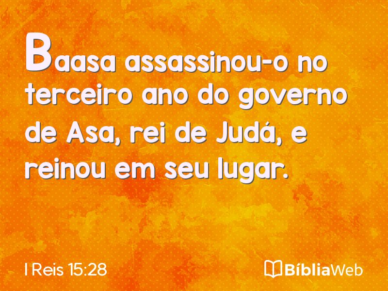 I Reis 15:28 em imagem para compartilhar