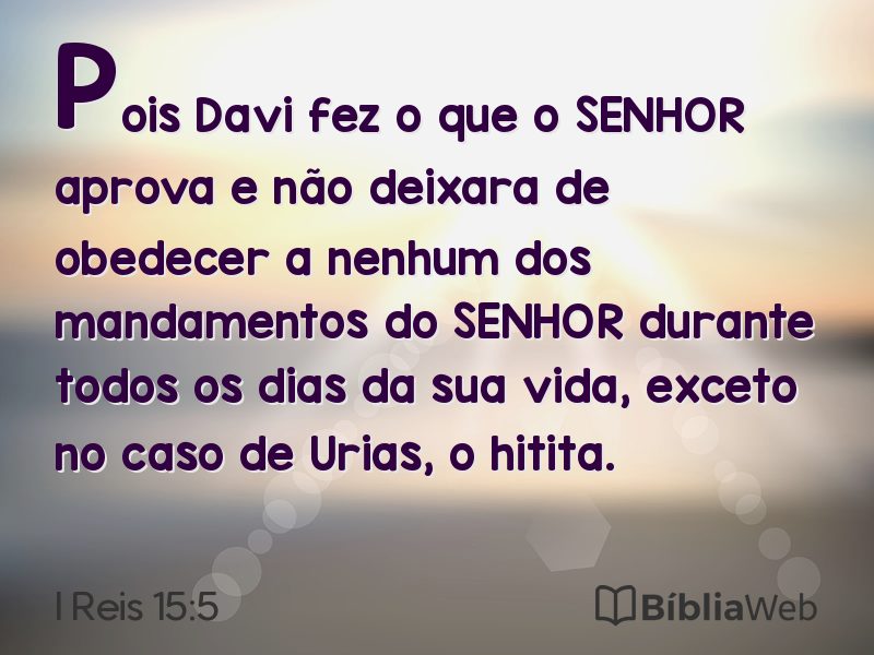 I Reis 15:5 em imagem para compartilhar