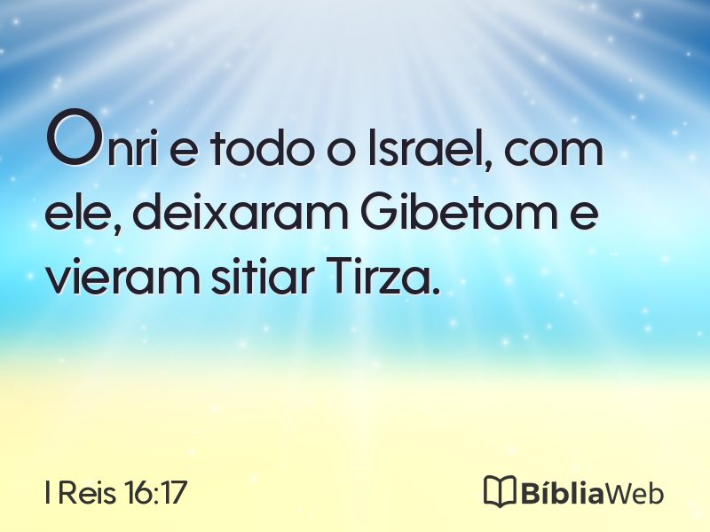 I Reis 16:17 em imagem para compartilhar