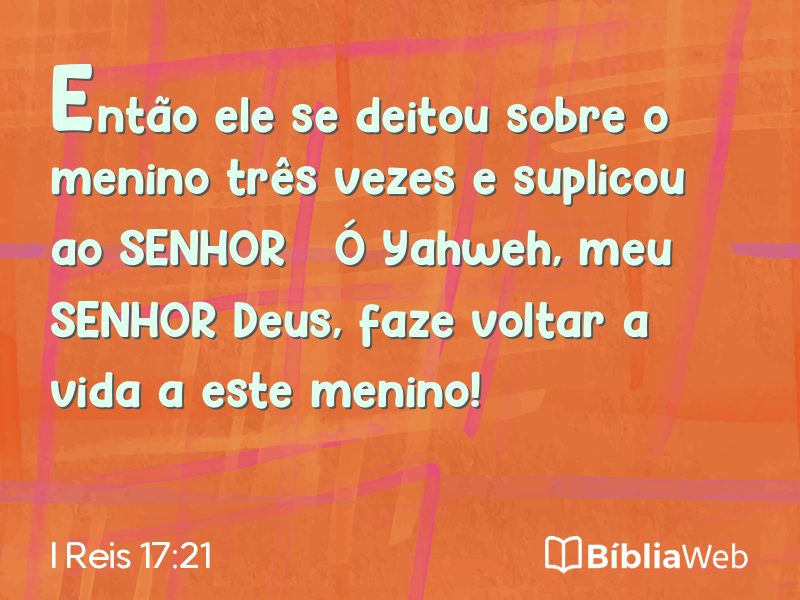I Reis 17:21 em imagem para compartilhar