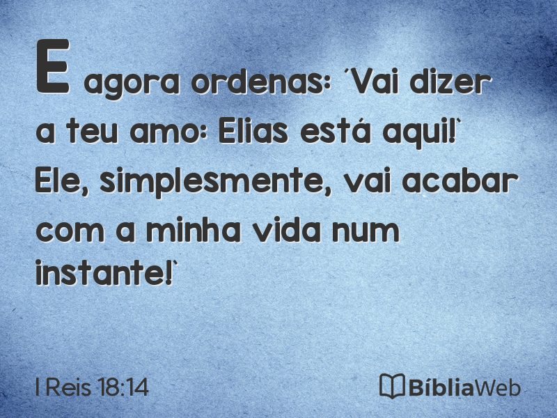 I Reis 18:14 em imagem para compartilhar