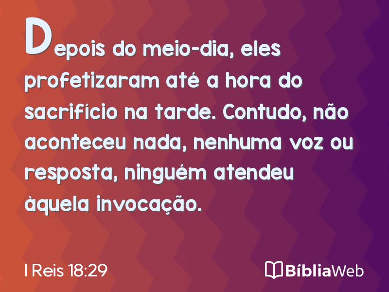 I Reis 18:29 em imagem para compartilhar