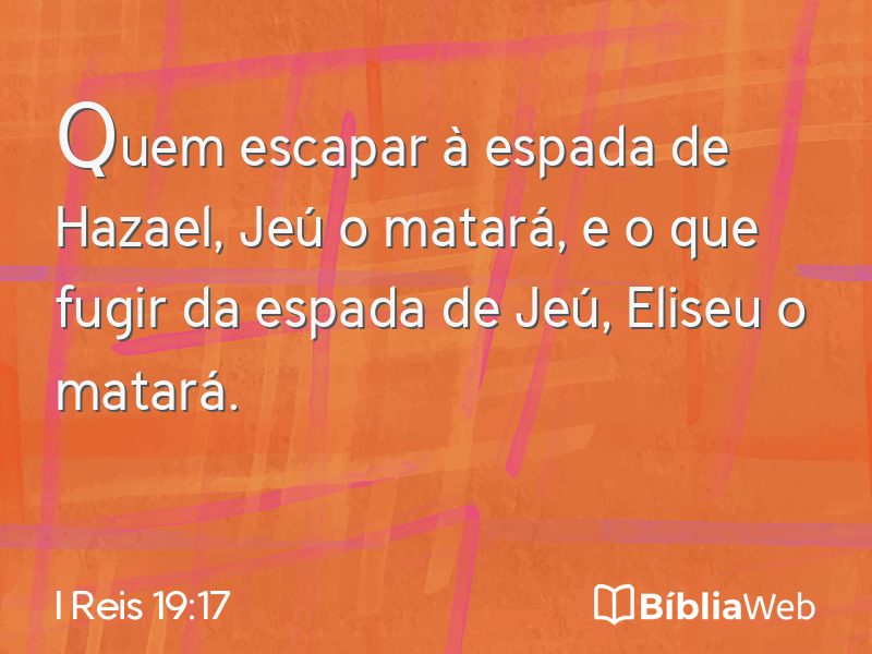 I Reis 19:17 em imagem para compartilhar