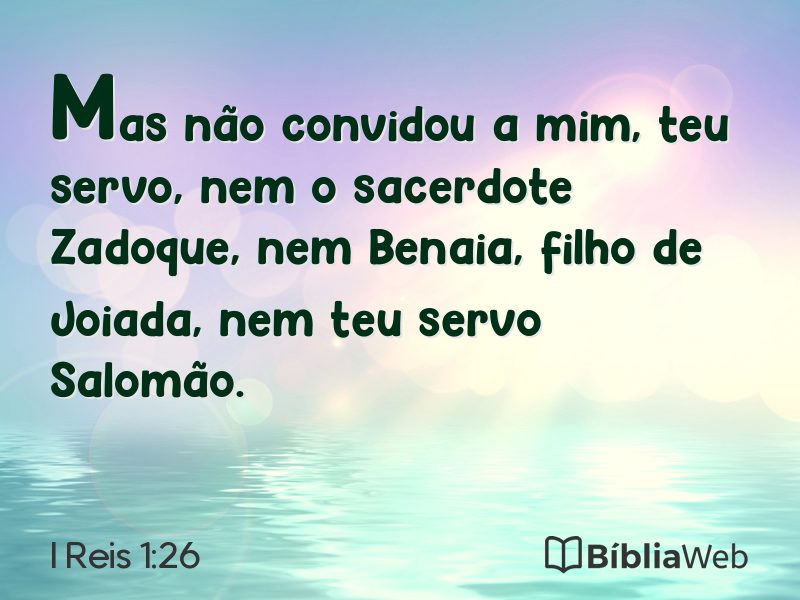 I Reis 1:26 em imagem para compartilhar