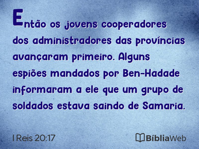 I Reis 20:17 em imagem para compartilhar