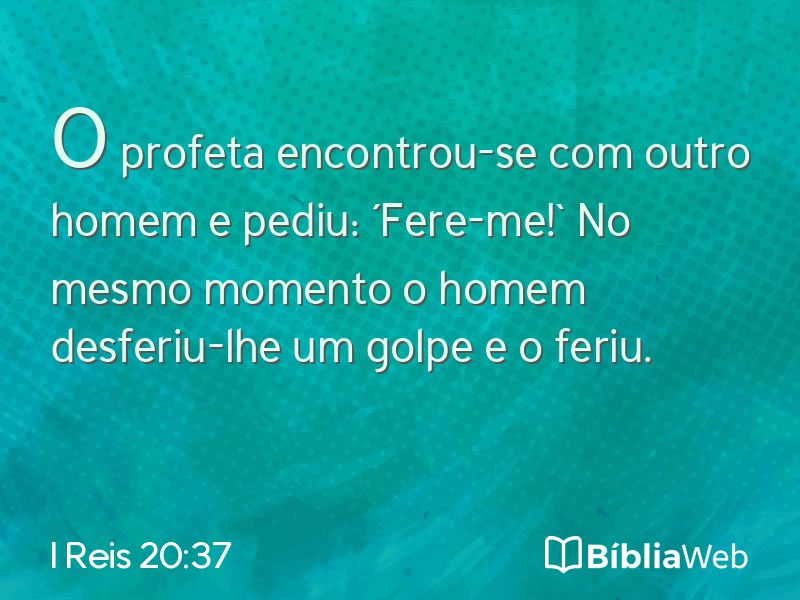 I Reis 20:37 em imagem para compartilhar