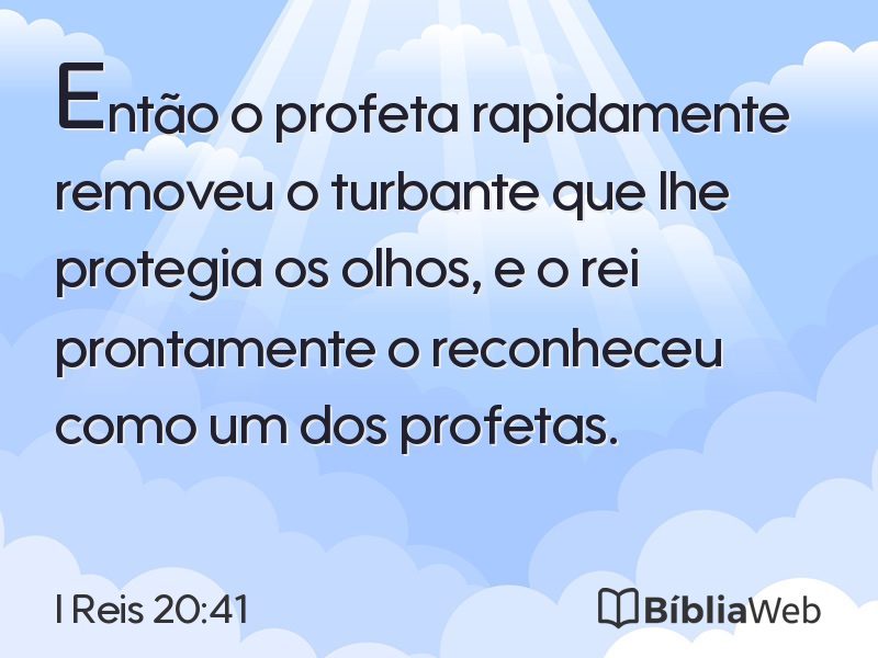 I Reis 20:41 em imagem para compartilhar