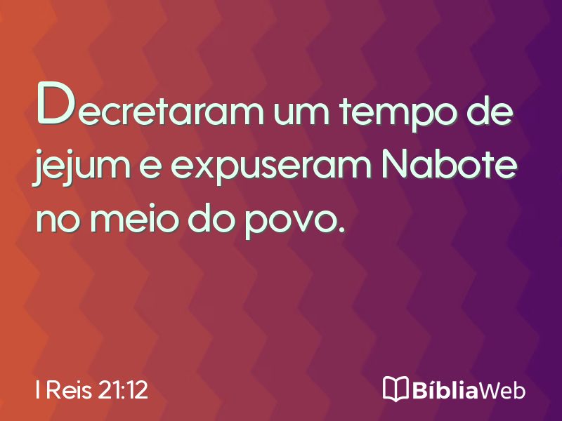 I Reis 21:12 em imagem para compartilhar
