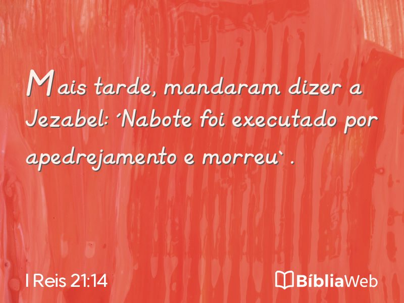 I Reis 21:14 em imagem para compartilhar