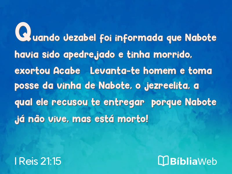 I Reis 21:15 em imagem para compartilhar