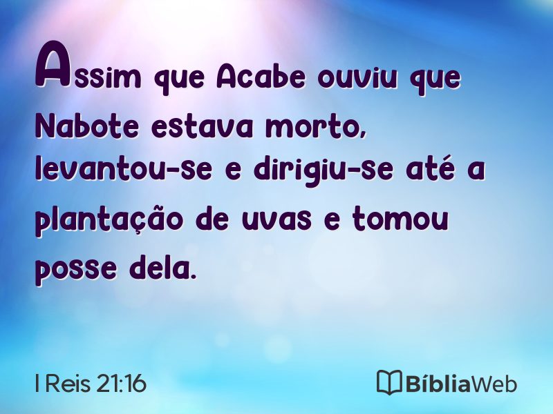 I Reis 21:16 em imagem para compartilhar