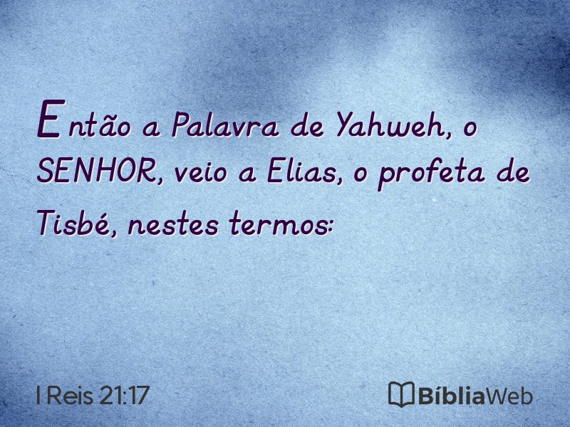 I Reis 21:17 em imagem para compartilhar