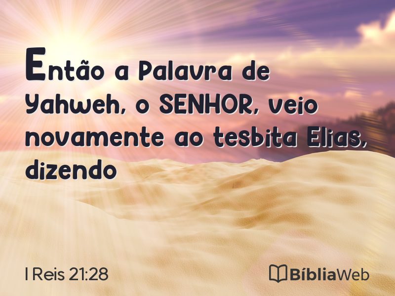 I Reis 21:28 em imagem para compartilhar