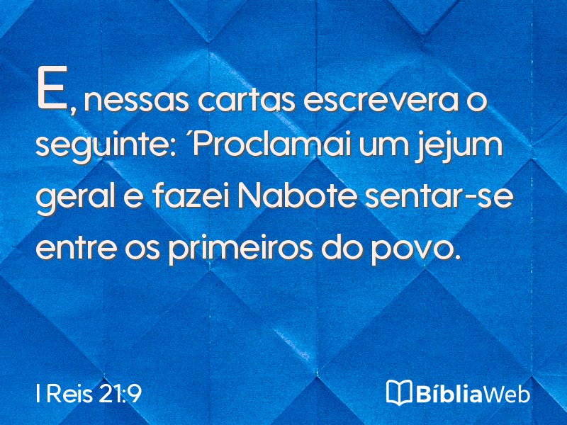 I Reis 21:9 em imagem para compartilhar