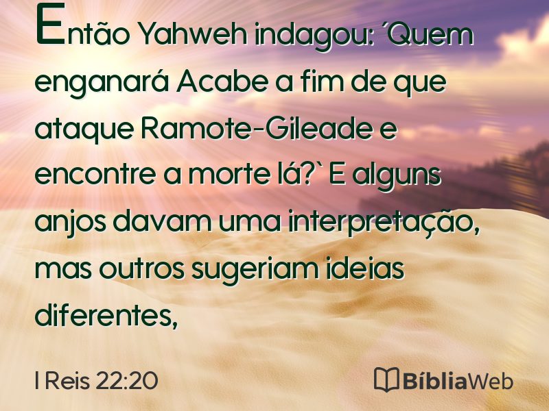 I Reis 22:20 em imagem para compartilhar