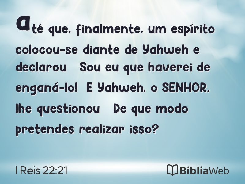 I Reis 22:21 em imagem para compartilhar