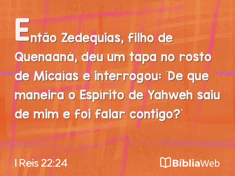 I Reis 22:24 em imagem para compartilhar