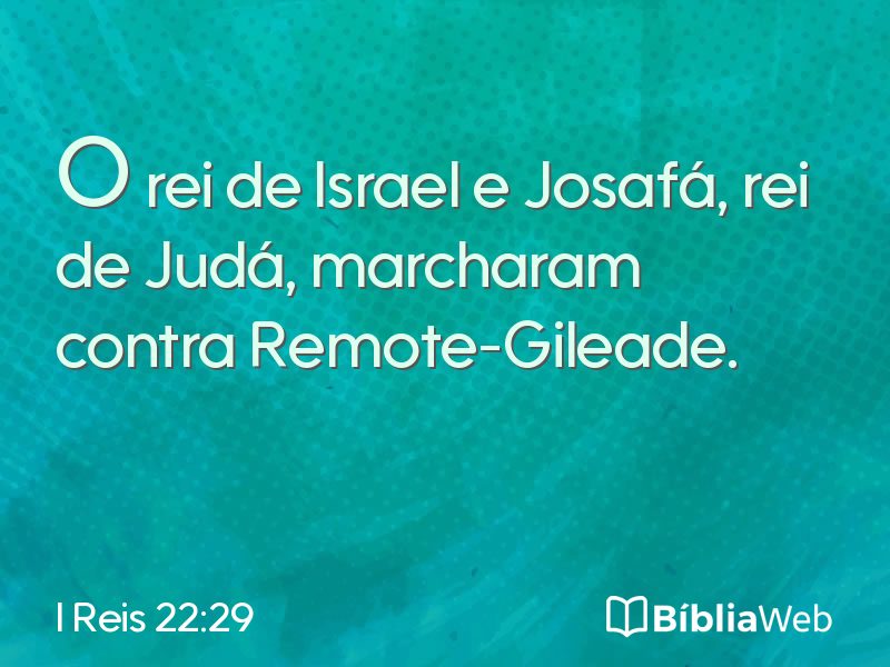 I Reis 22:29 em imagem para compartilhar