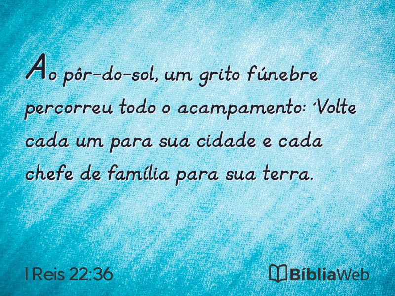 I Reis 22:36 em imagem para compartilhar