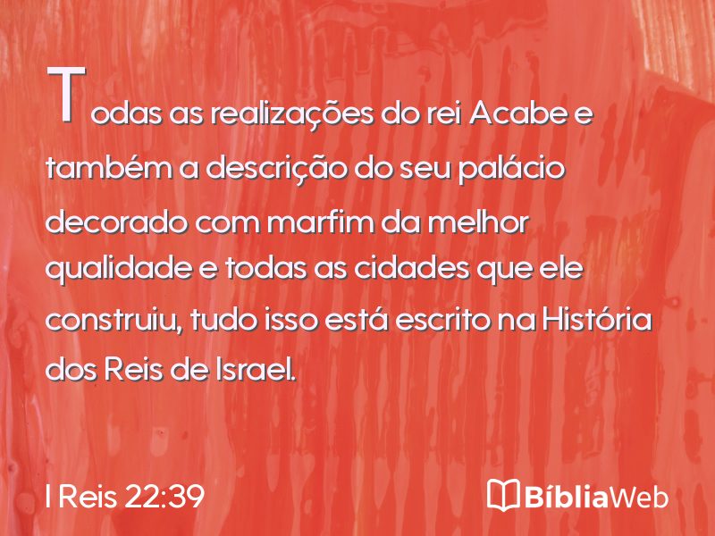I Reis 22:39 em imagem para compartilhar