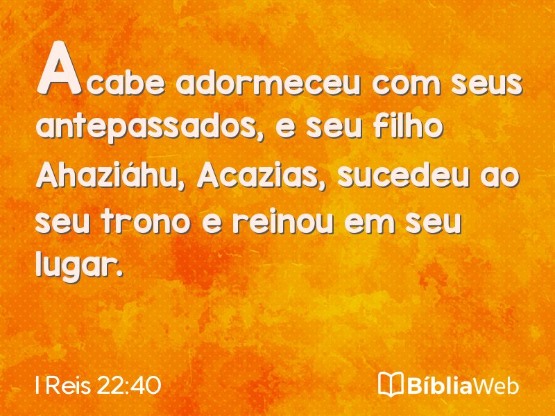 I Reis 22:40 em imagem para compartilhar