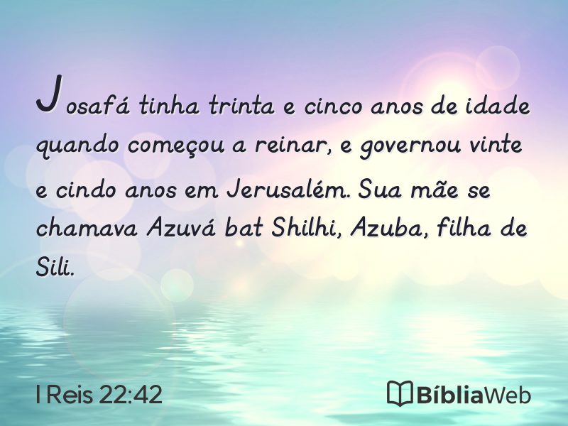 I Reis 22:42 em imagem para compartilhar